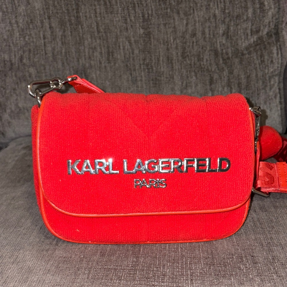 Karl Lagerfeld Vibrant Red Crossbody Bag